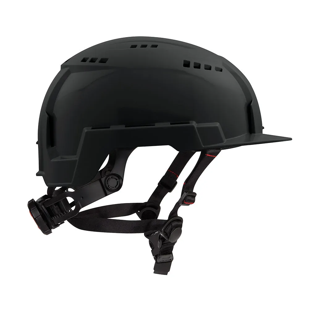 Milwaukee 48-73-1330 BOLT Black Front Brim Safety Helmet (USA) - Type 2, Class C, Vented