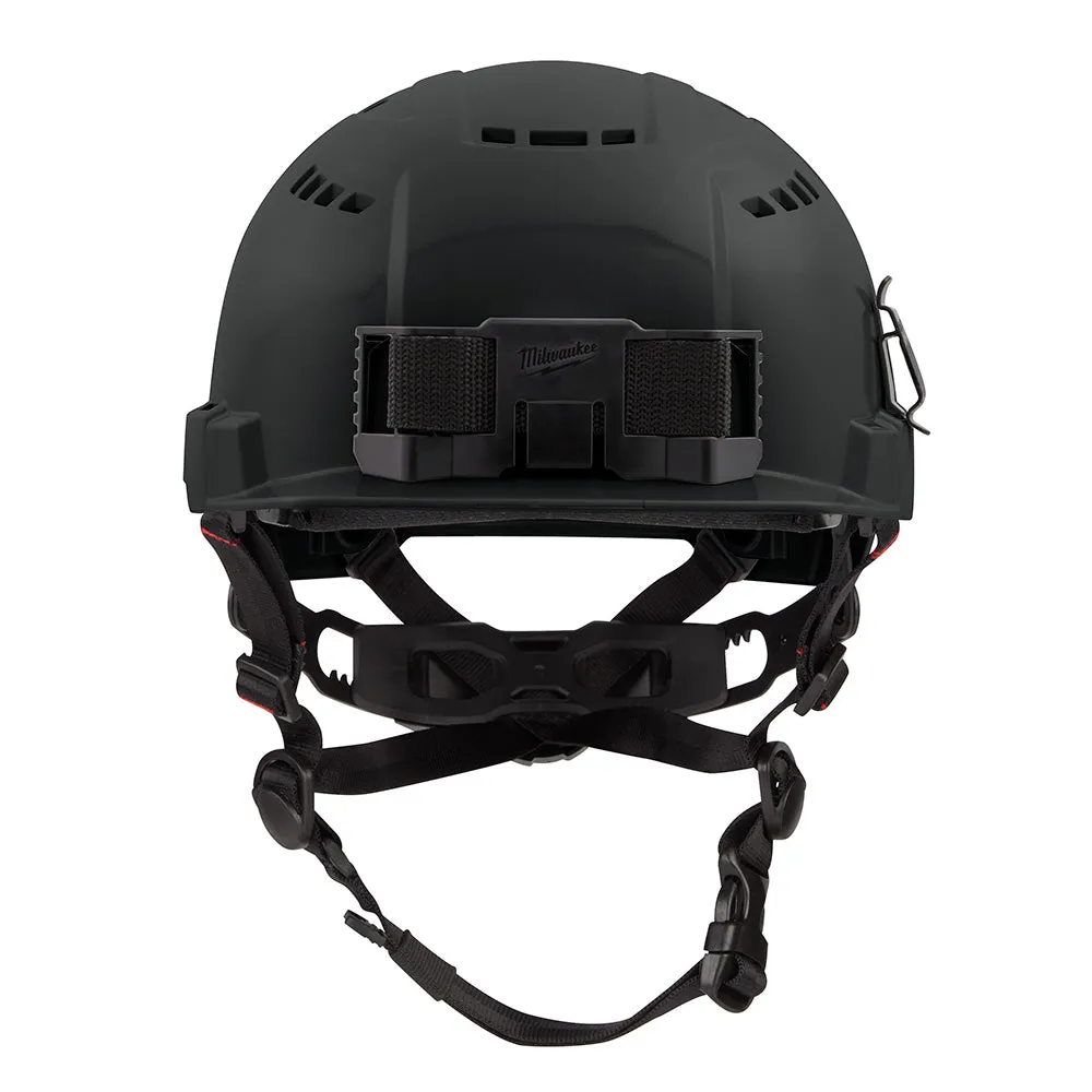 Milwaukee 48-73-1330 BOLT Black Front Brim Safety Helmet (USA) - Type 2, Class C, Vented