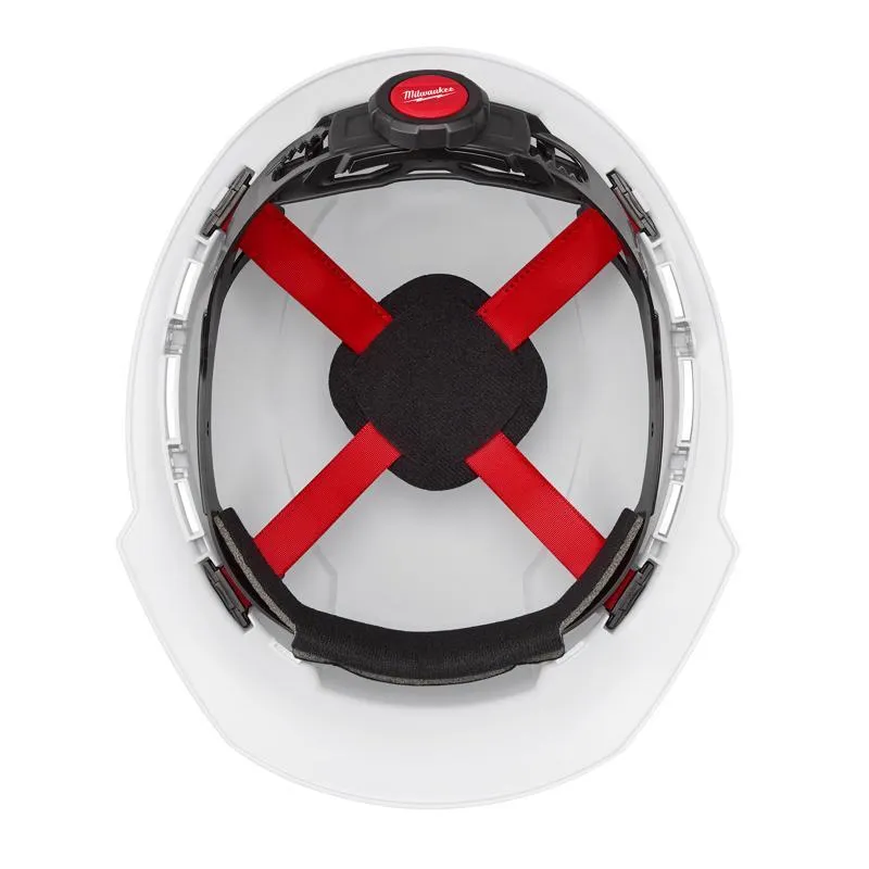 Milwaukee BOLT 4-Point Ratchet Type 1 Class E Non-Vented Front Brim Hard Hat White