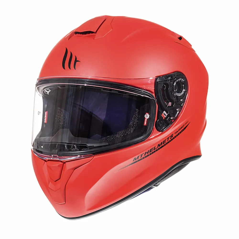 MT Targo Solid Matt Red full face Motorcycle Helmet