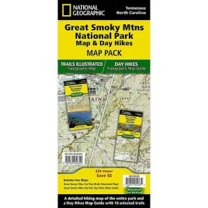 National Geographic Great Smoky Mountains Day Hikes & National Park Map [Map Pack Bundle]