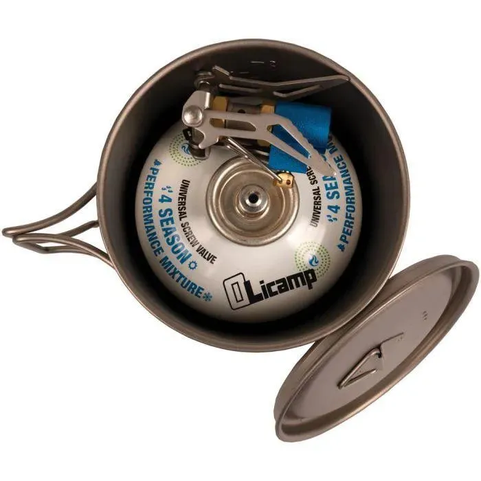 Olicamp | Ion Stove w/Titanium Space Saver 550 Mug Combo