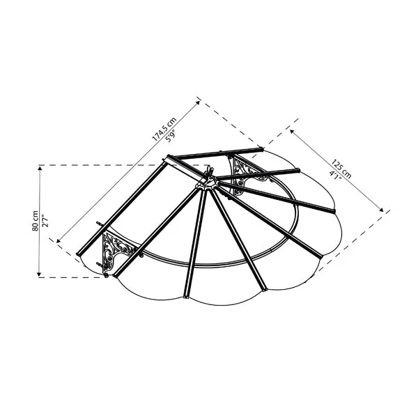 Palram Canopia Iris Door Canopy