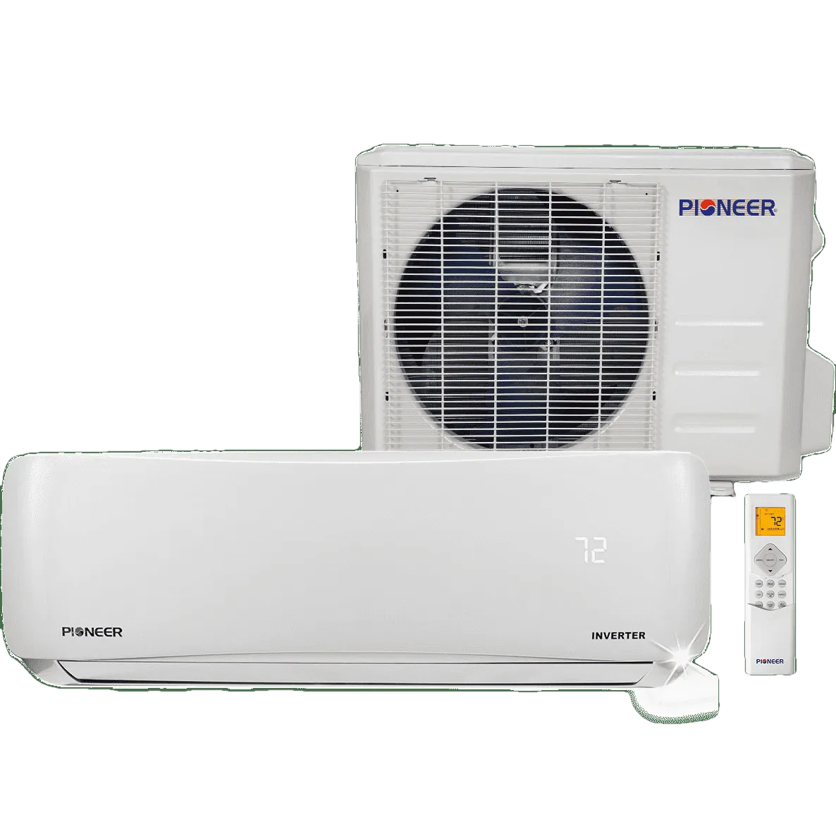 Pioneer WYS009AMFI19RL 9000 BTU 19.5 SEER 115V Ductless Mini-Split Air Conditioner Heat Pump System Full Set New