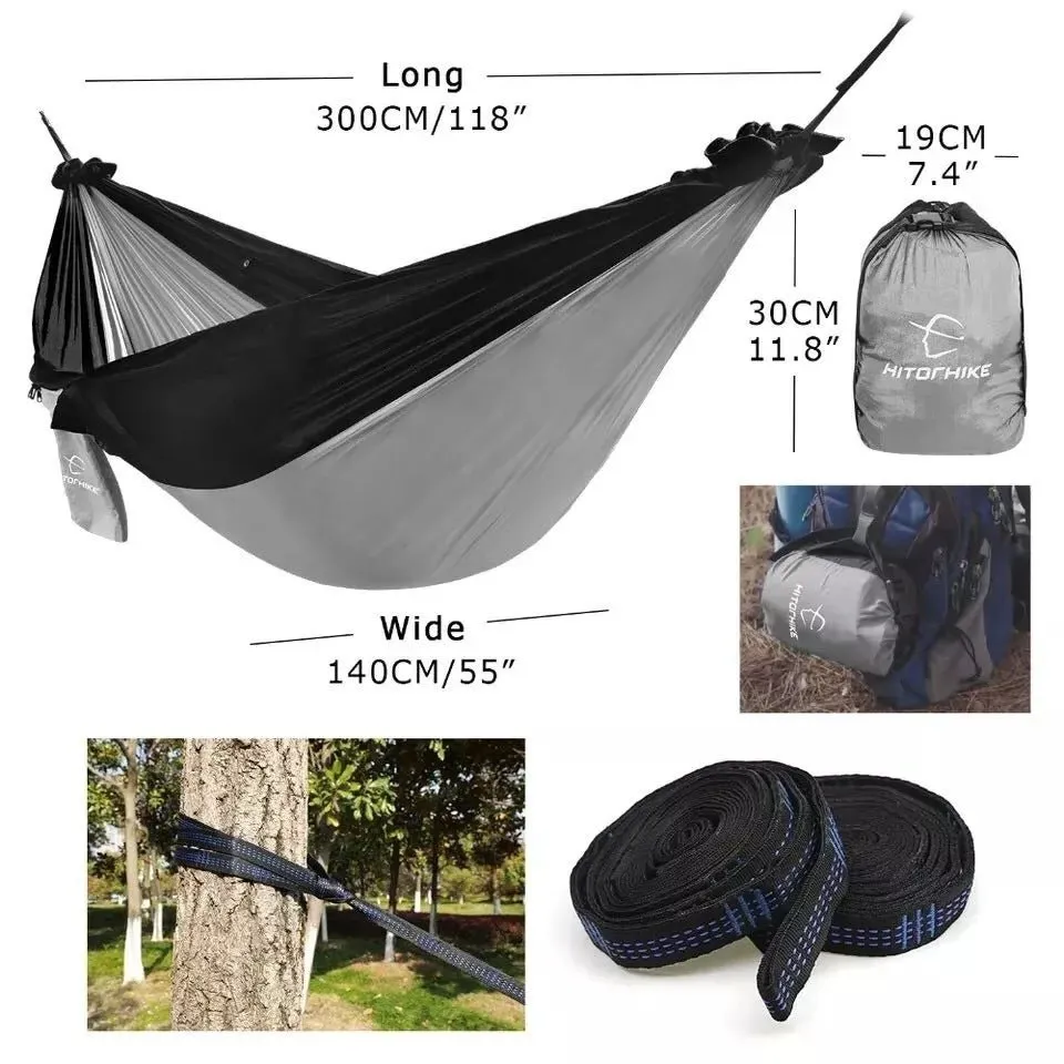 Portable Nylon Outdoor Camping Hammock