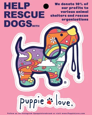 PSYCHEDEDLIC PUP DECAL