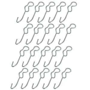 Set of 20 Rubber Rope Hooks: Compatible with 3/8" and 7/16" Rubber Cords for Custom Tie-Down Solutions