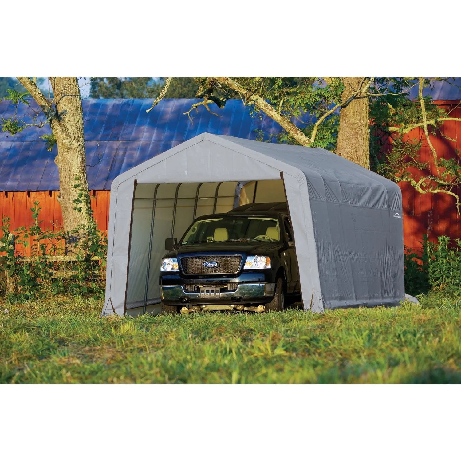 ShelterLogic | ShelterCoat 12 x 24 ft. Garage Peak Gray STD