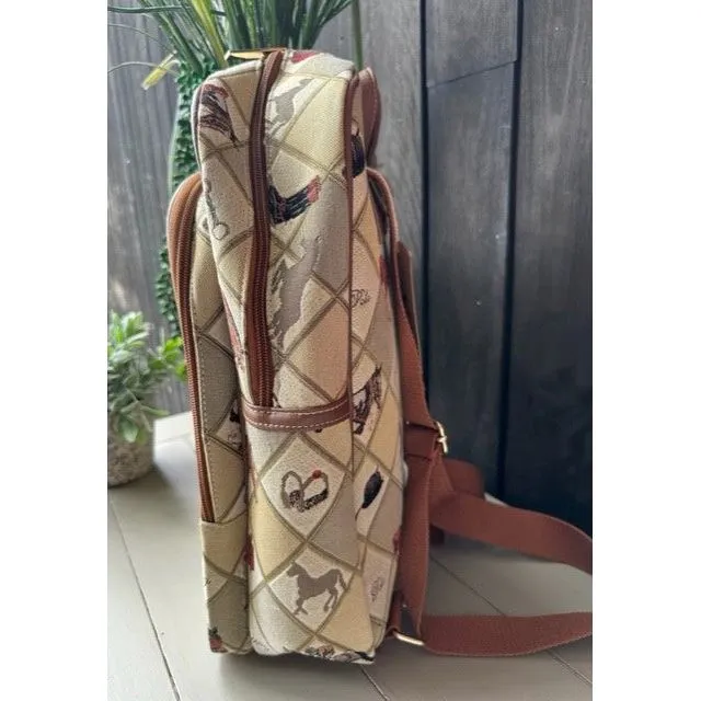 Tapestry Backpack - Equestrian