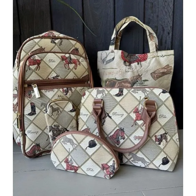 Tapestry Backpack - Equestrian