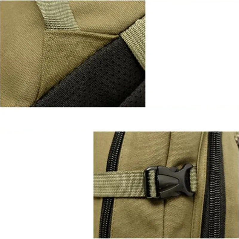 Unisex Multi-Pocket Spacious Interior Canvas Traveling Top-Handled Backpack