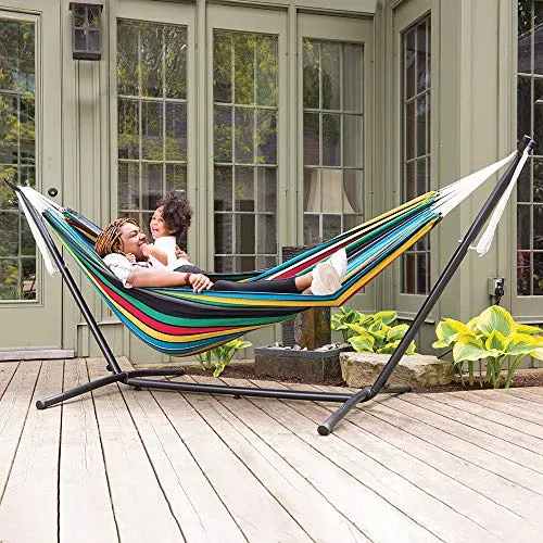 Vivere UHSDO9-27 Hammock, 9', Rio Night with Charcoal Frame