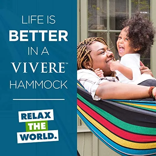 Vivere UHSDO9-27 Hammock, 9', Rio Night with Charcoal Frame
