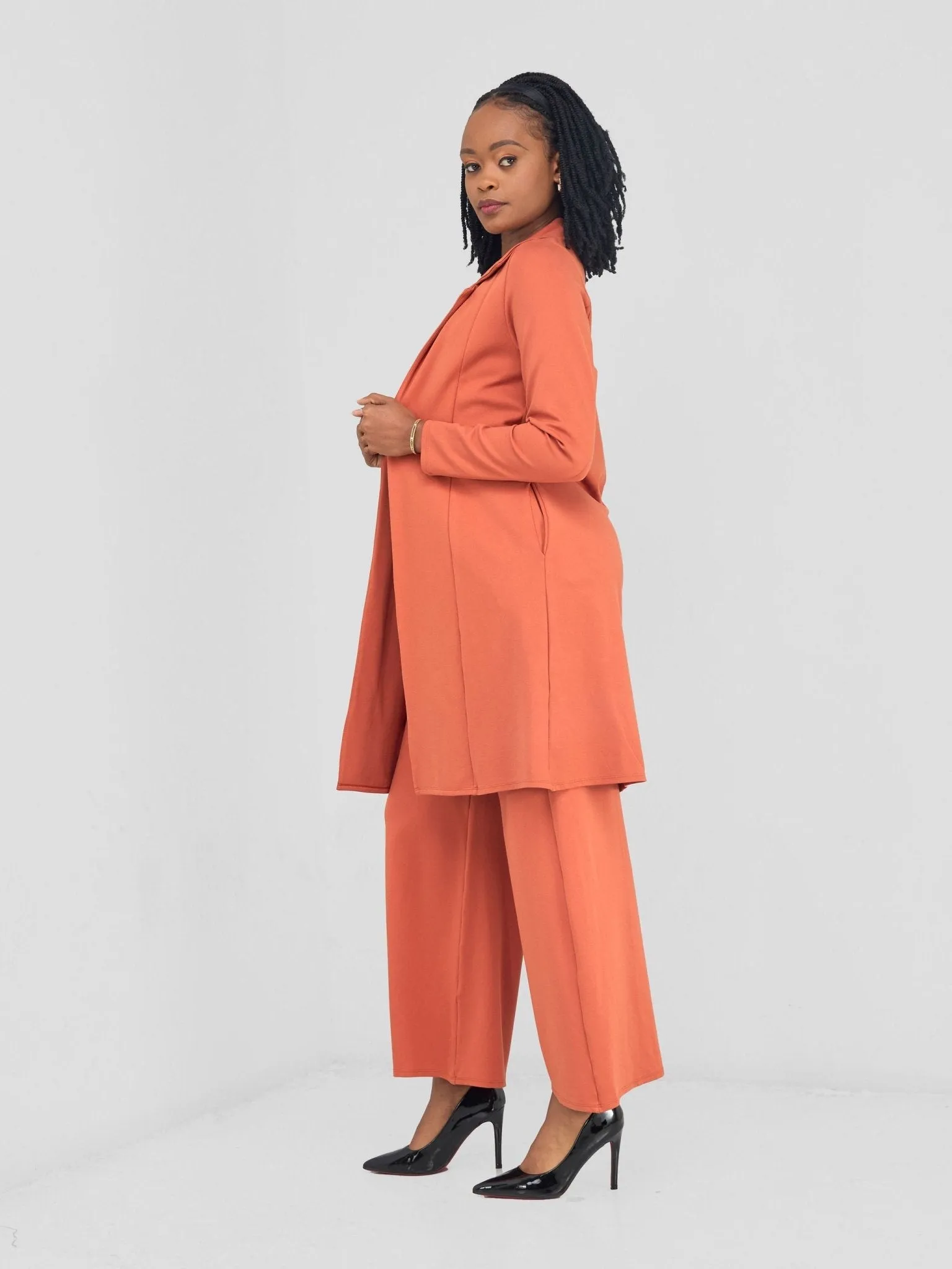 Vivo Basic Trench Coat - Rust