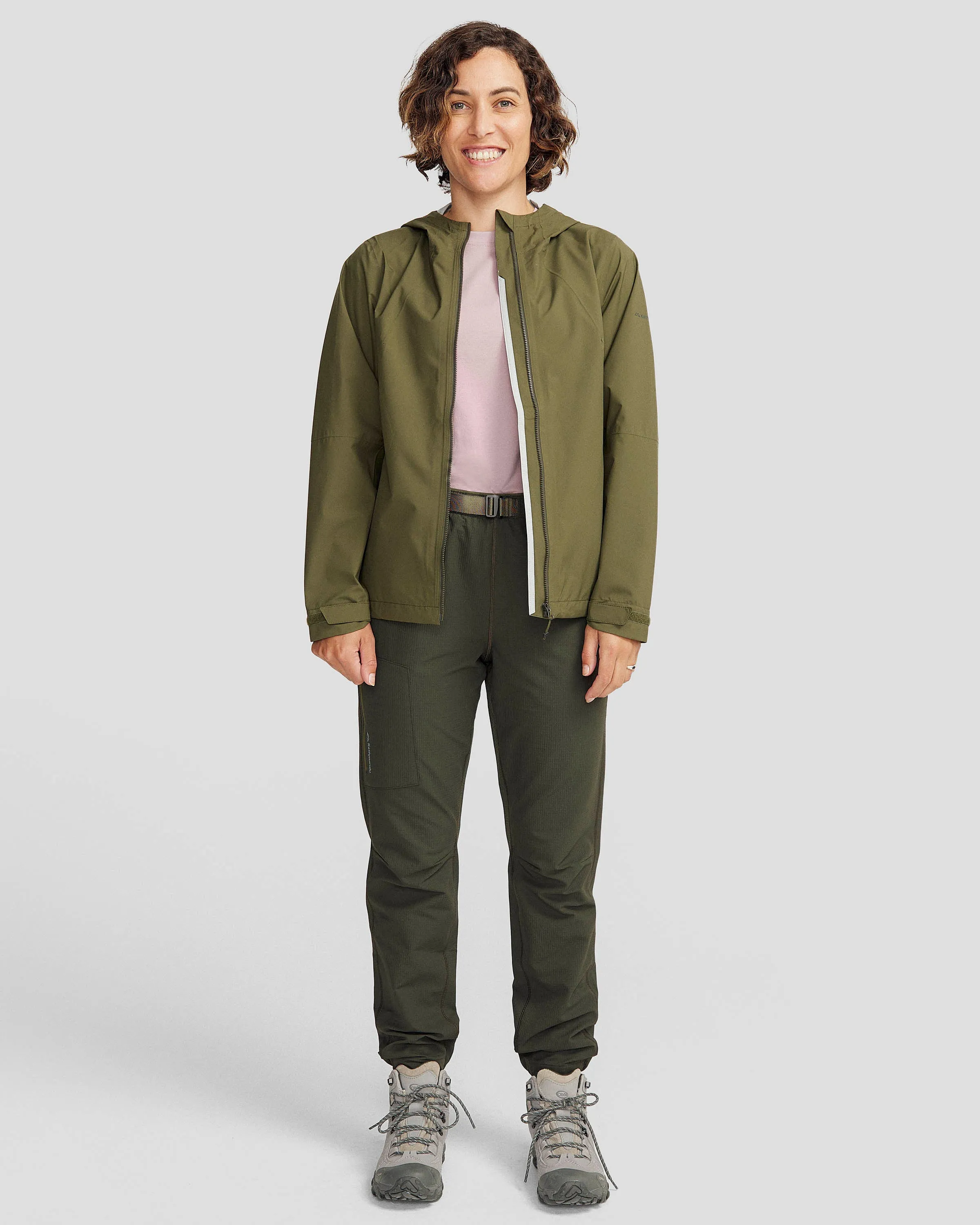 Women's Trailhead Stretch 2.5-layer Rain Jacket - Light Moss