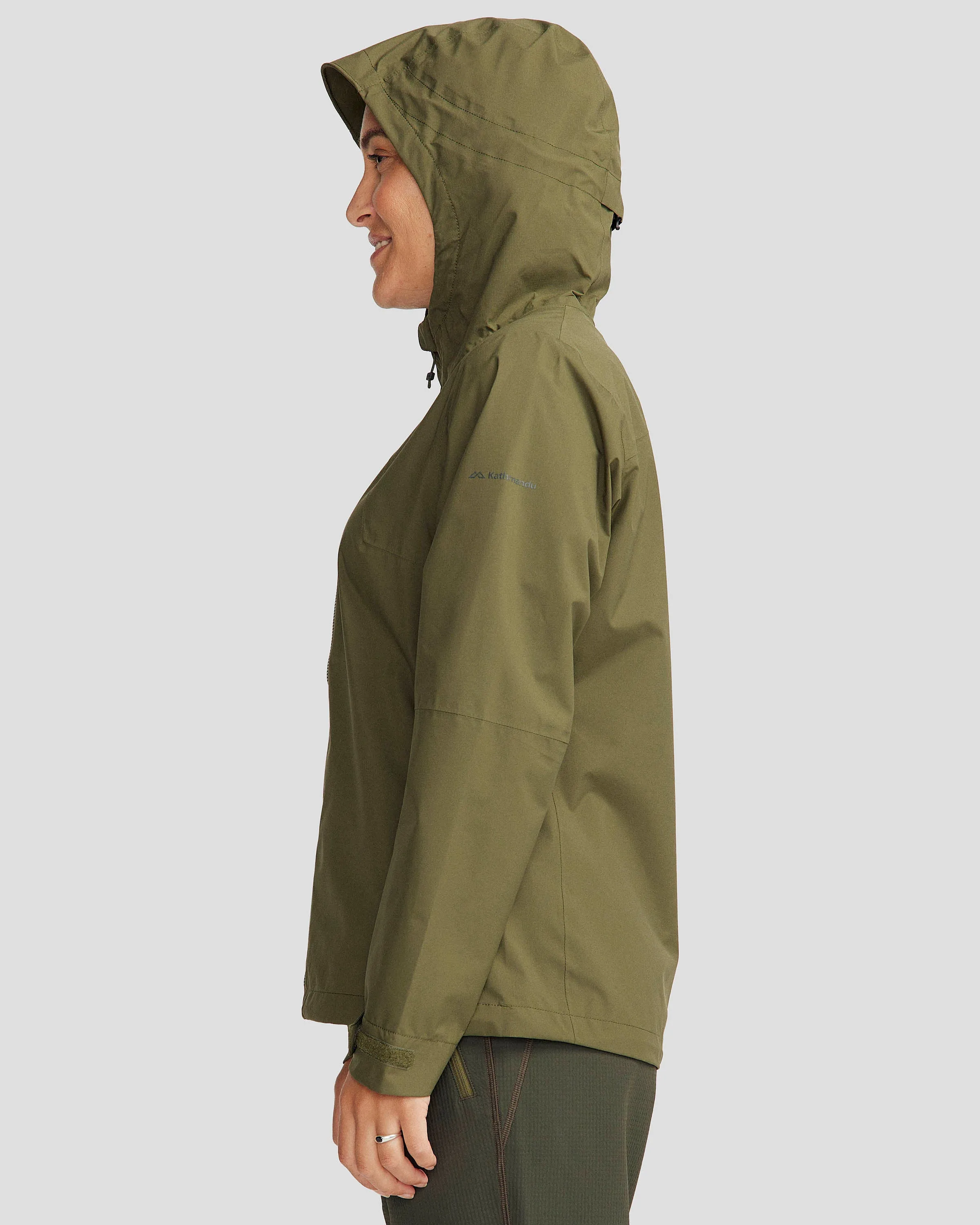 Women's Trailhead Stretch 2.5-layer Rain Jacket - Light Moss