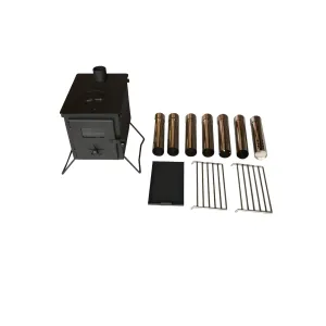 Wood Burning Cubed Outdoor Expedition Overland Camping Cooking Stove