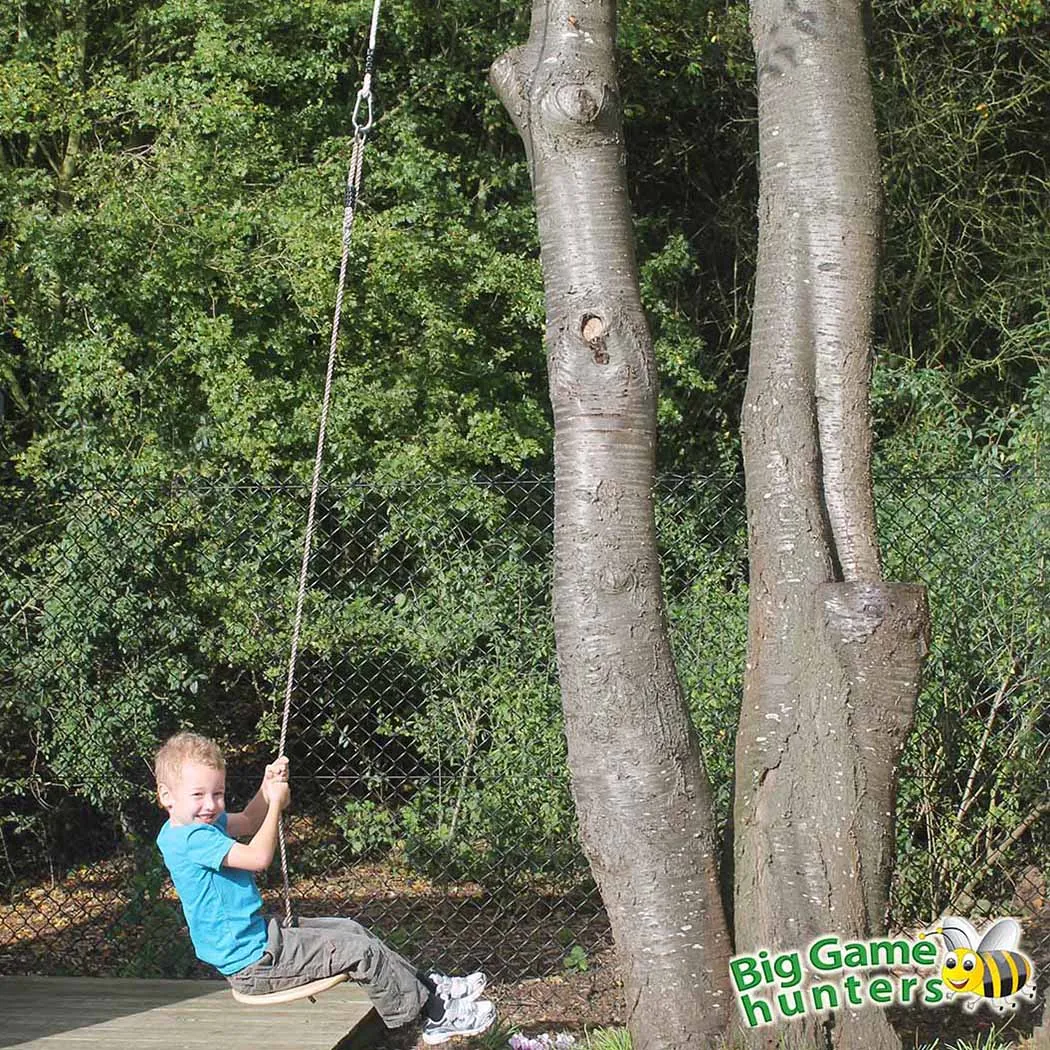 Wooden Monkey Tree Swing - 360° Motion - Durable