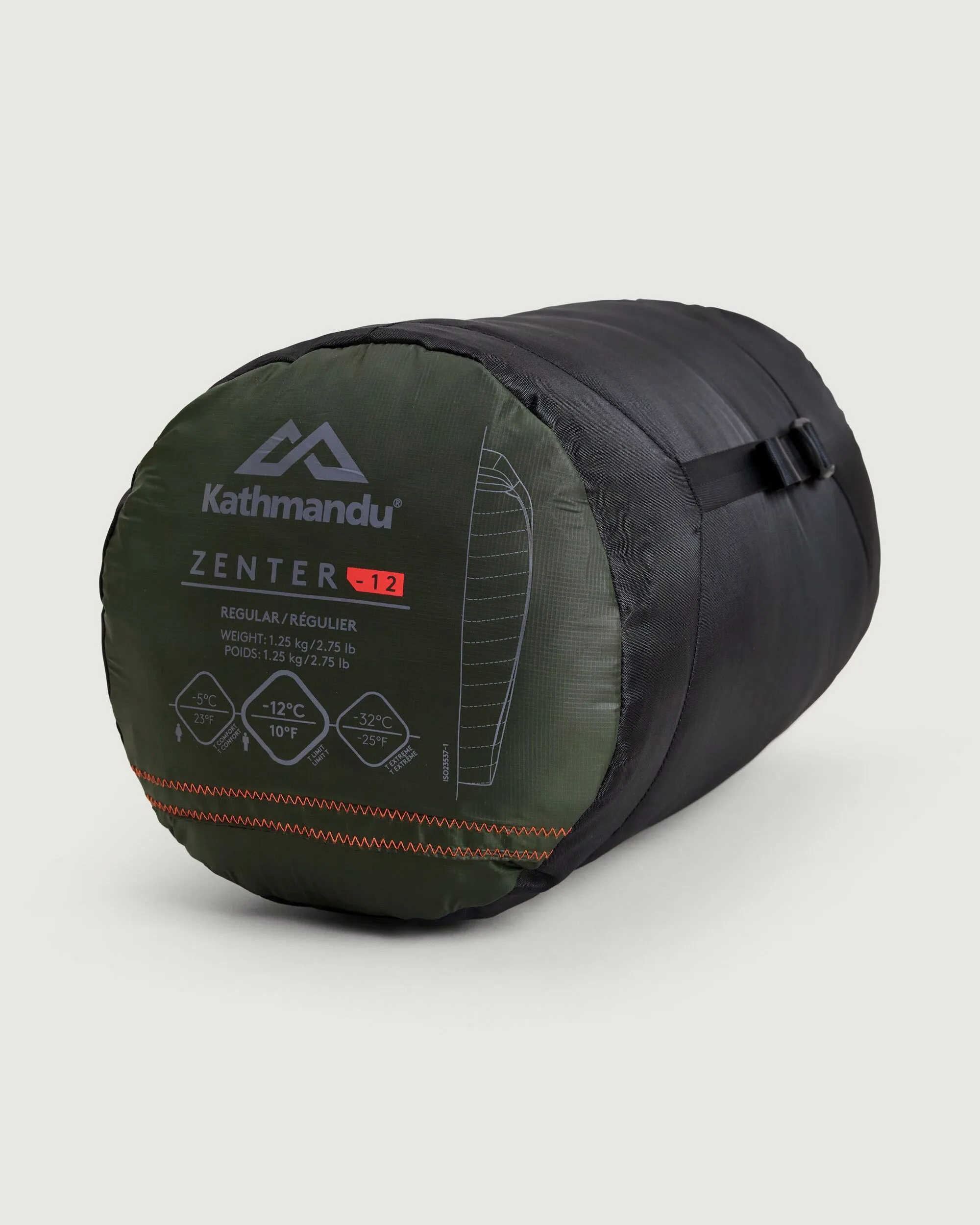 Zenter -12°C Down Sleeping Bag - Regular - Dark Moss