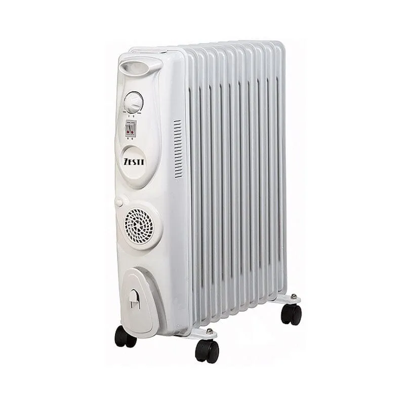 Zilan 11 Fins Oil filled  White electric heater with Turbo Fan ZLN1963
