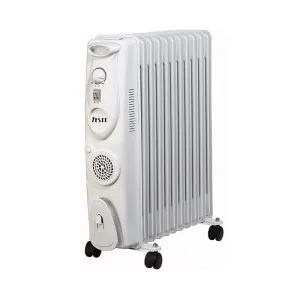 Zilan 11 Fins Oil filled  White electric heater with Turbo Fan ZLN1963